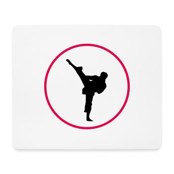 Logo de karaté - Tapis de souris (format paysage) - blanc - Devant