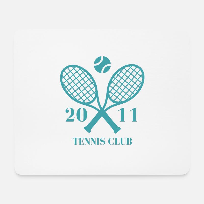 2011 Tennisclub - Mousepad (Querformat) - Weiß