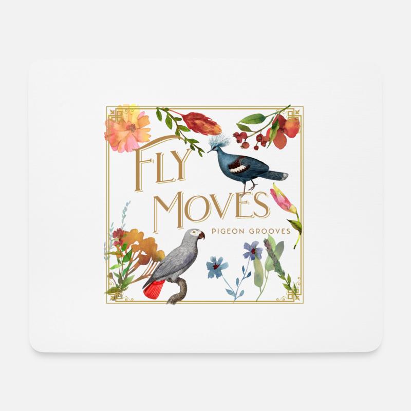 Bird Lovers Avian Feathered Cute Animals Birdwatch - Mousepad (Querformat) - Weiß