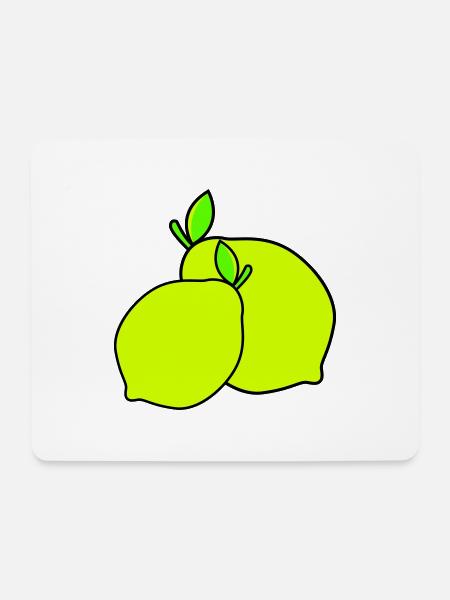 zitronen - Mousepad (Querformat) - Weiß