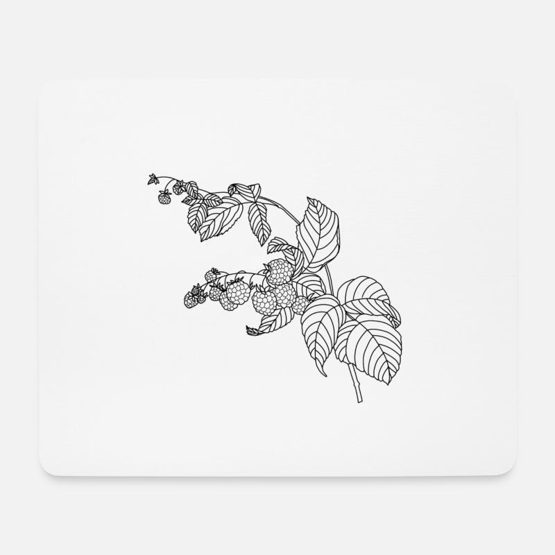 Raspberry - Mouse Pad (horizontal) - white