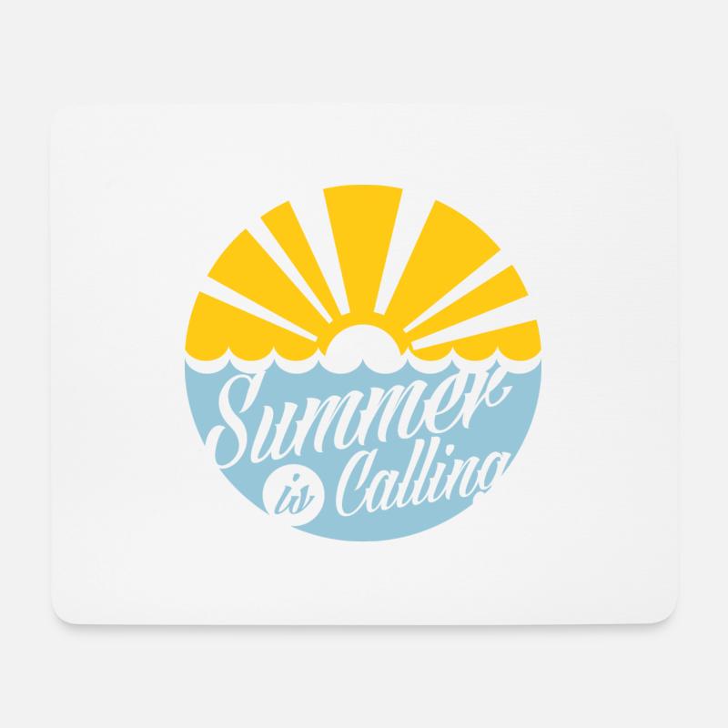 summer is calling white - Mousepad (Querformat) - Weiß
