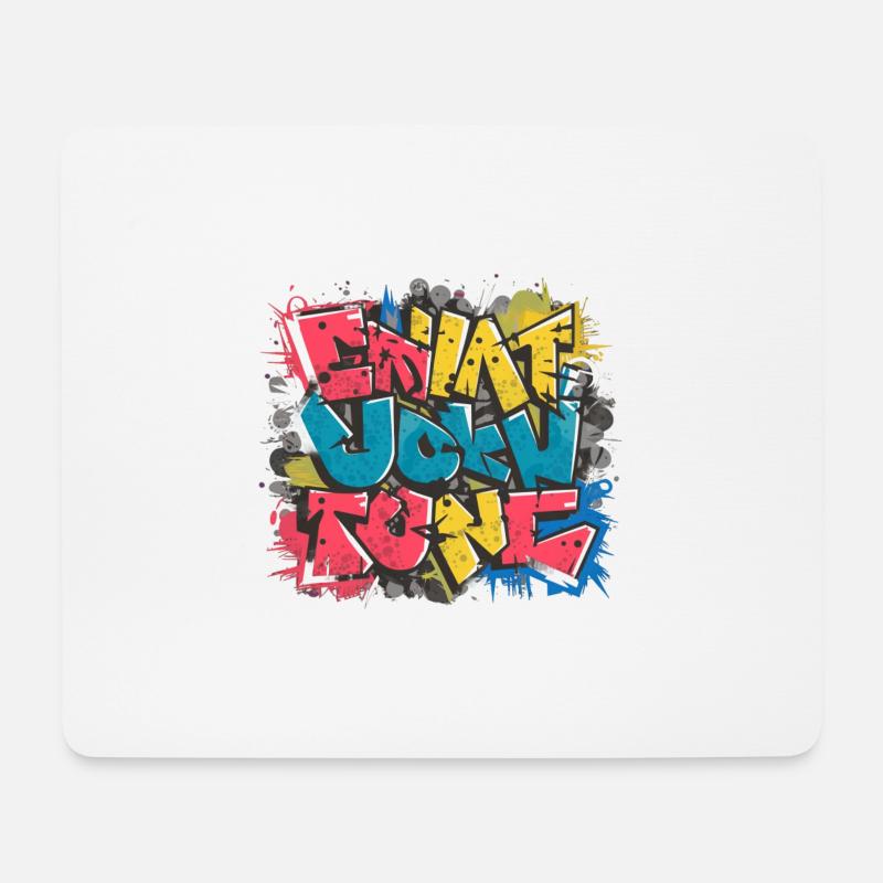 Graffiti - Mousepad (Querformat) - Weiß
