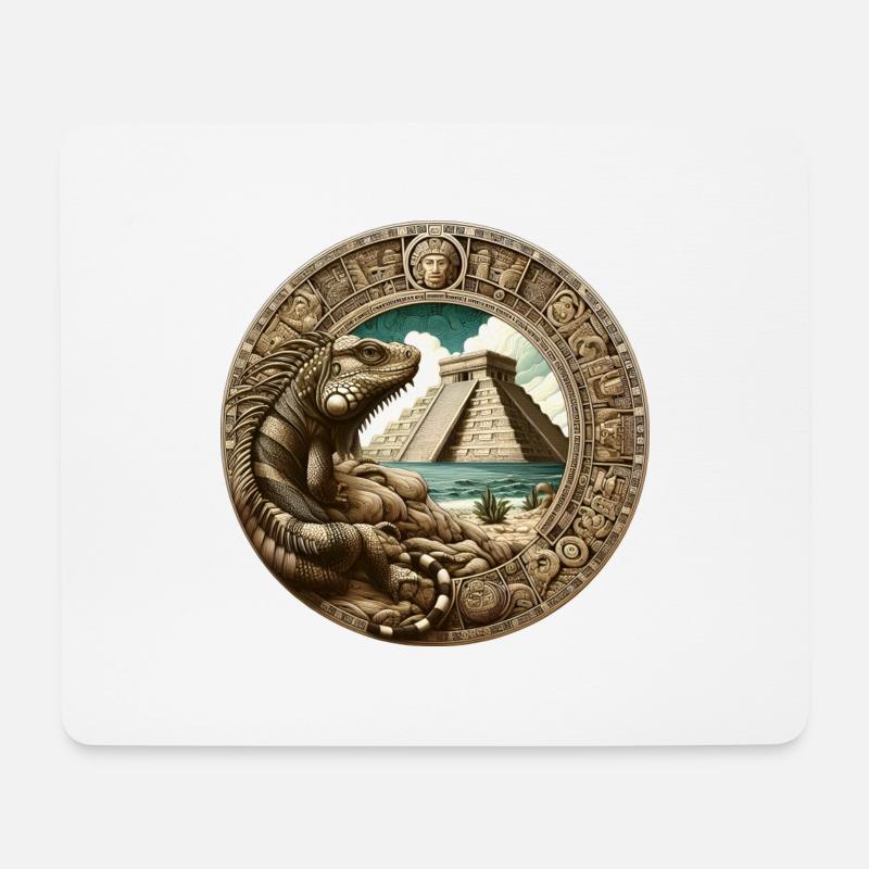 Die Urzeit der Maya - Mousepad (Querformat) - Weiß