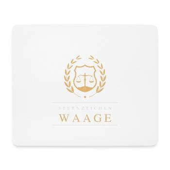 Sternzeichen Waage - Mousepad (Querformat) - Weiß - Vorne