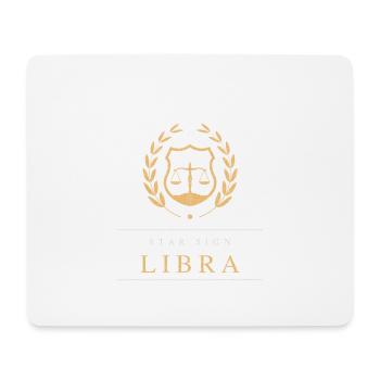 Signe astrologique Balance - Tapis de souris (format paysage) - blanc - Devant