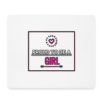 Proud To Be A Girl Grunge - Mouse Pad (horizontal) - white - Front