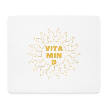 Vitamin D Sun Grunge - Mouse Pad (horizontal) - white - Front