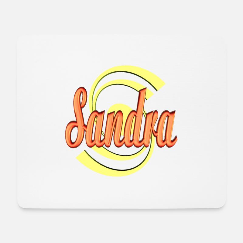 Sandra2 - Mousepad (Querformat) - Weiß