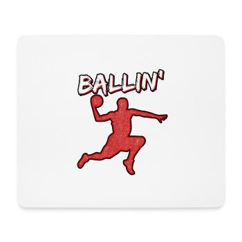 NOT IN MY HOUSE GRUNGE - Mouse Pad (horizontal) - white - Front