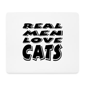 Chat - Tapis de souris (format paysage) - blanc - Devant