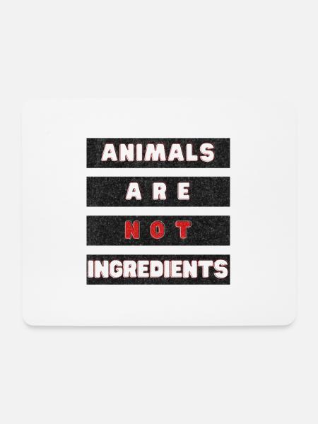 Animals Are Not Ingredients Grunge - Mouse Pad (horizontal) - white