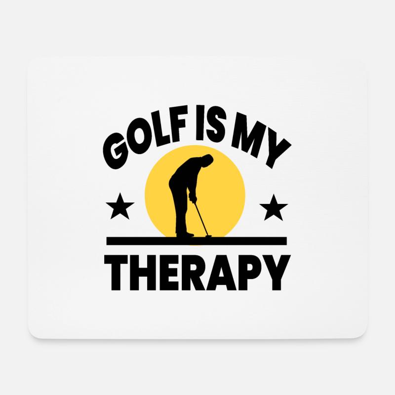 Golf - Mousepad (Querformat) - Weiß