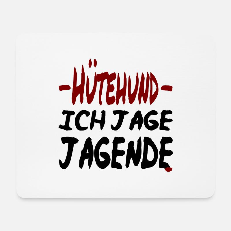 Hütehund - Mousepad (Querformat) - Weiß