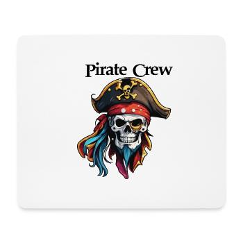 Pirat / Ahoi / Anker / Kapitän / Totenkopf / Rum - Mousepad (Querformat) - Weiß - Vorne