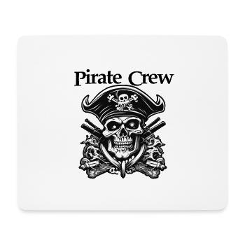 Pirat / Ahoi / Anker / Kapitän / Totenkopf / Rum - Mousepad (Querformat) - Weiß - Vorne