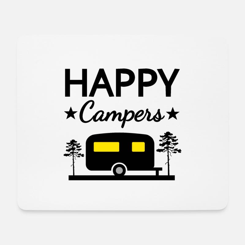 Camper - Mousepad (Querformat) - Weiß