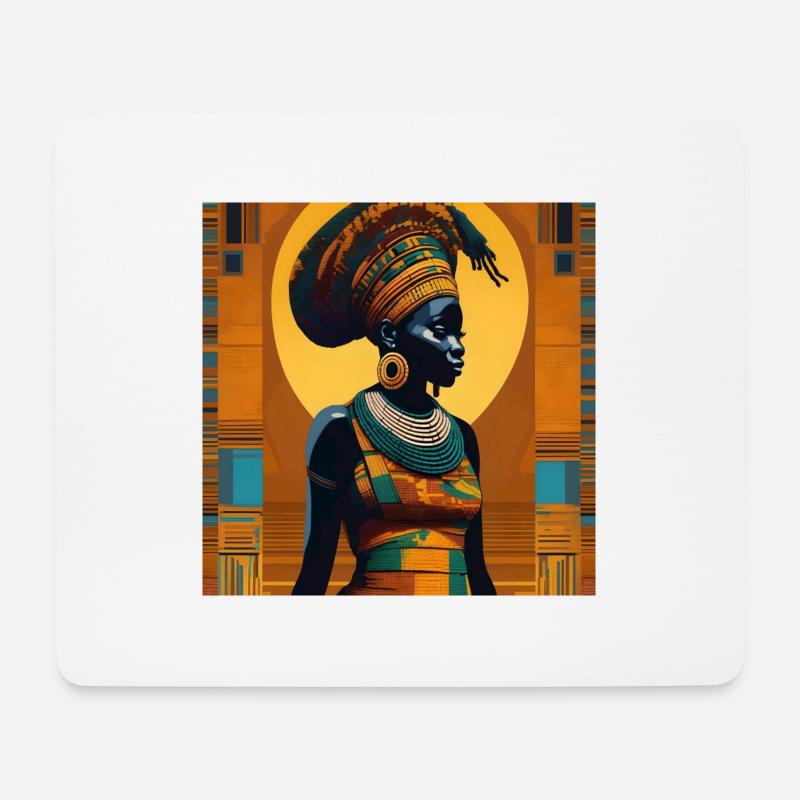 AFRIKA MAMA - Mouse Pad (horizontal) - white