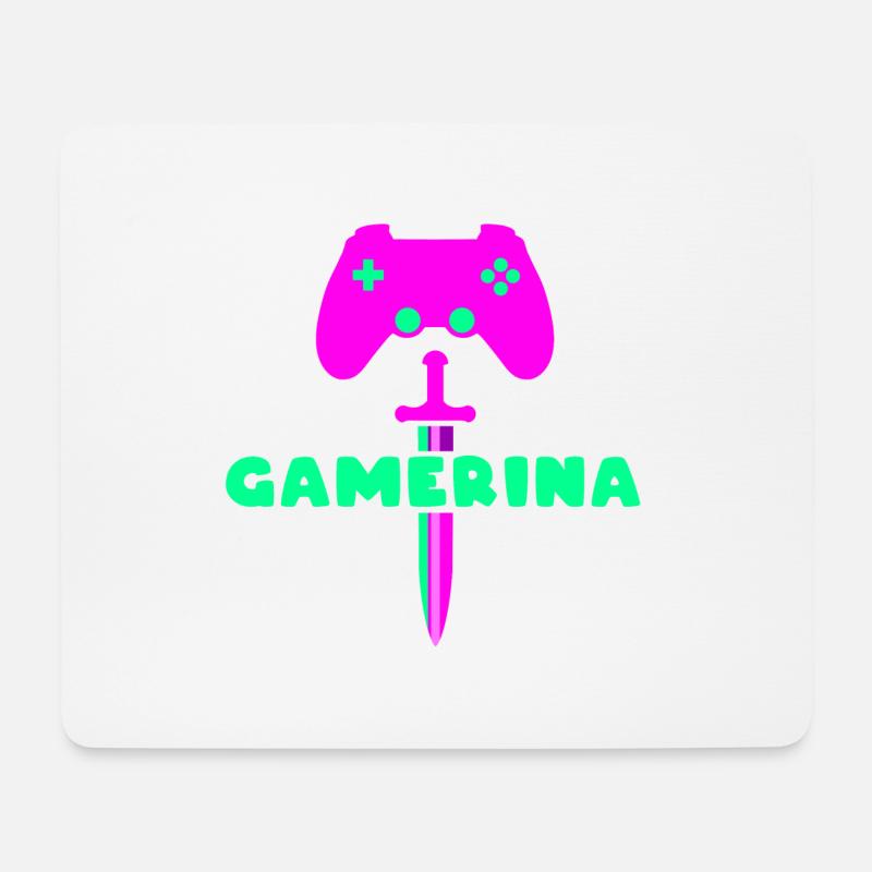 Gamerina - Mousepad (Querformat) - Weiß