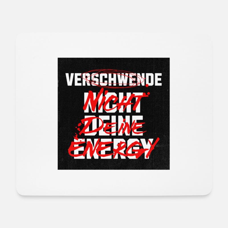 Verschwende nicht deine Zeit - Mousepad (Querformat) - Weiß