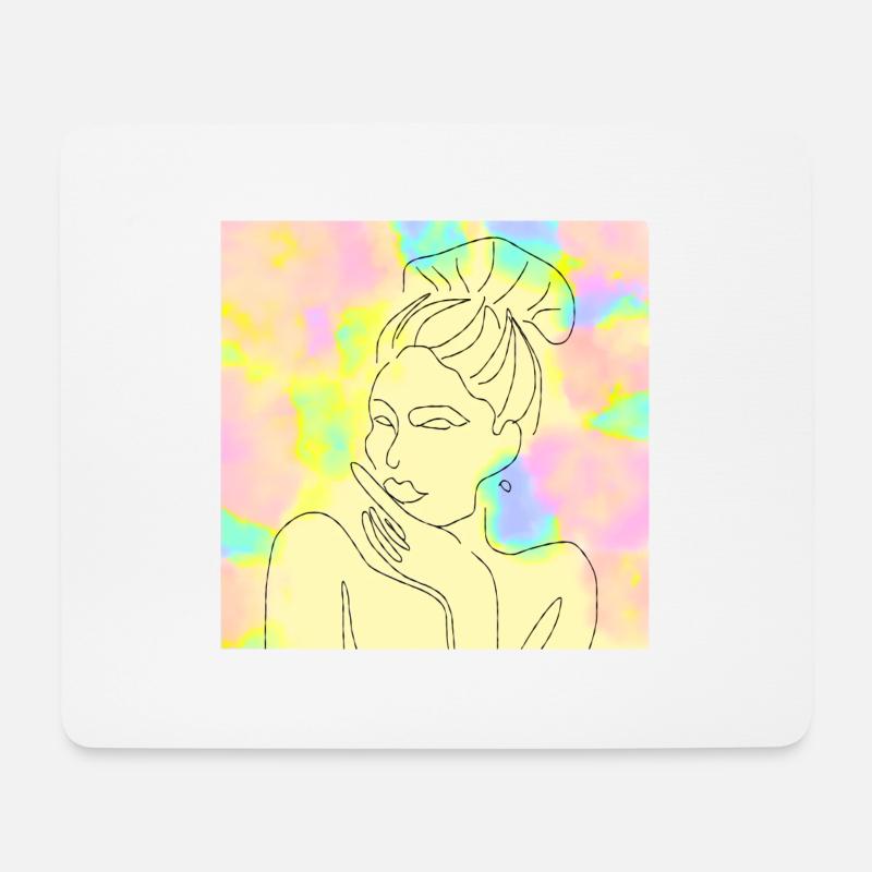 Woman - Mousepad (Querformat) - Weiß