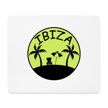 Palmiers de l’île Ibiza - Tapis de souris (format paysage) - blanc - Devant