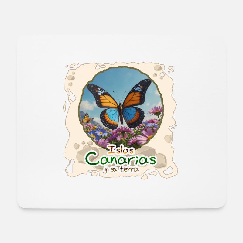 Schmetterling - Mousepad (Querformat) - Weiß