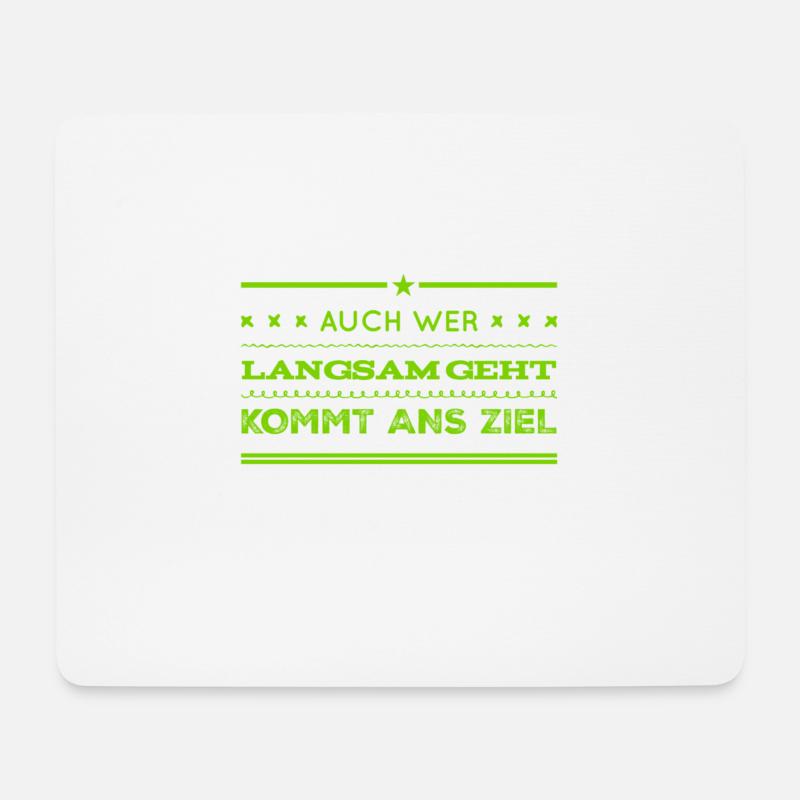 Slow movement - Mouse Pad (horizontal) - white