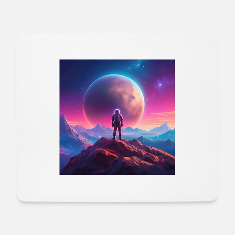 Der Aufstieg von Charon über Pluto Teil IV - Mousepad (Querformat) - Weiß