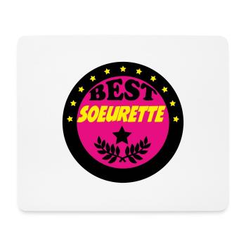 BEST SOEURETTE - Tapis de souris (format paysage) - blanc - Devant