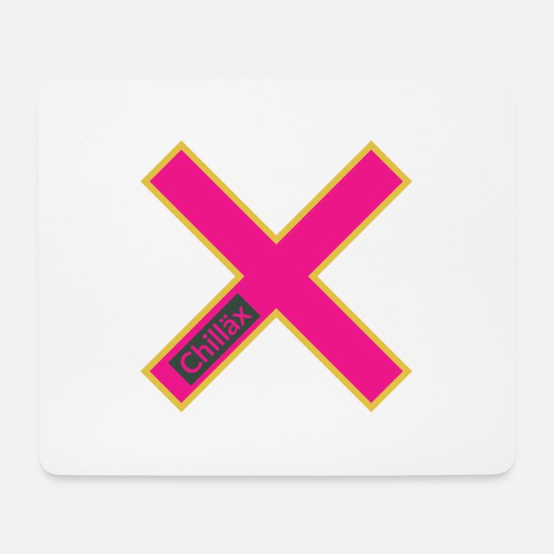 Chillax - Mousepad (Querformat) - Weiß