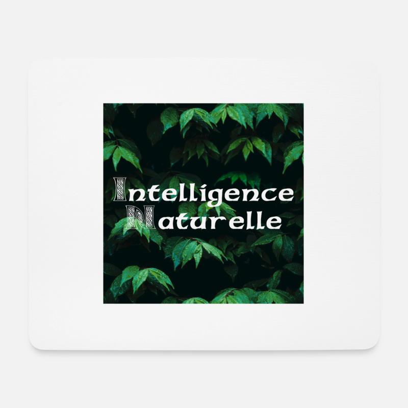 Natürliche künstliche Intelligenz - Mousepad (Querformat) - Weiß