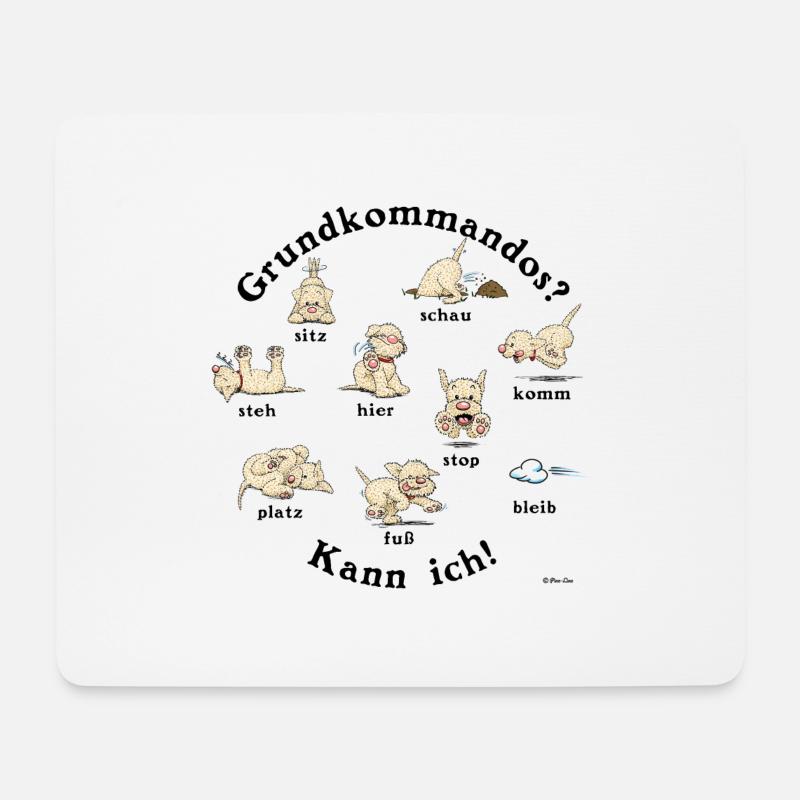 Kommandos2 - Mousepad (Querformat) - Weiß