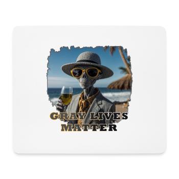 Gray lives matter - Version 1 - Mousepad (Querformat) - Weiß - Vorne