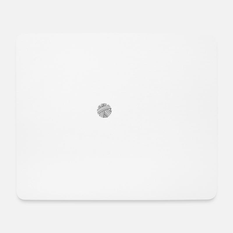 Herzschlag-Haken - Mousepad (Querformat) - Weiß