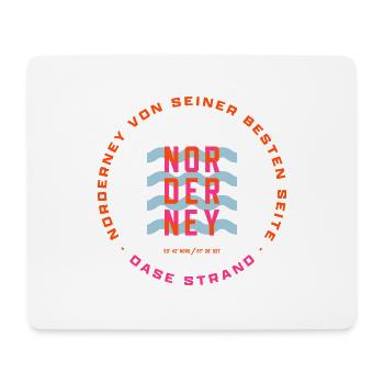Norderney Oase Strand - Mousepad (Querformat) - Weiß - Vorne