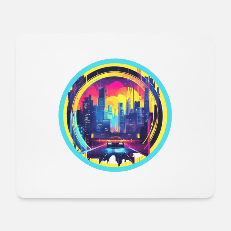 Willkommen in der Zukunft - Mousepad (Querformat) - Weiß