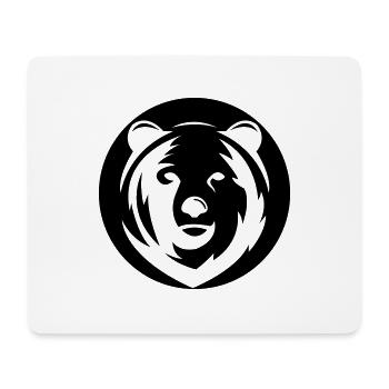 bär - Mousepad (Querformat) - Weiß - Vorne