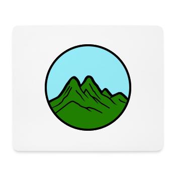Mountains 2 - Mouse Pad (horizontal) - white - Front