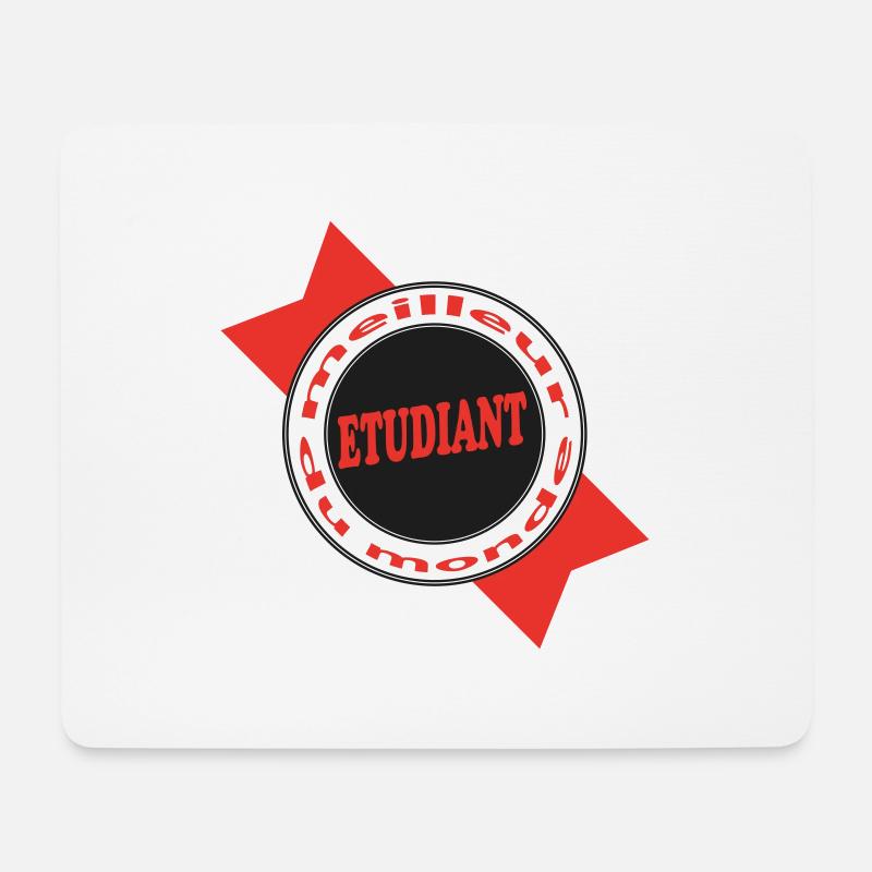 BEST STUDENT - Mouse Pad (horizontal) - white