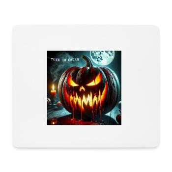 Blutiger halloween Kürbis - Mousepad (Querformat) - Weiß - Vorne