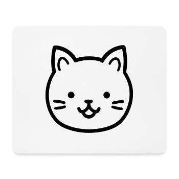 Katze - Mousepad (Querformat) - Weiß - Vorne