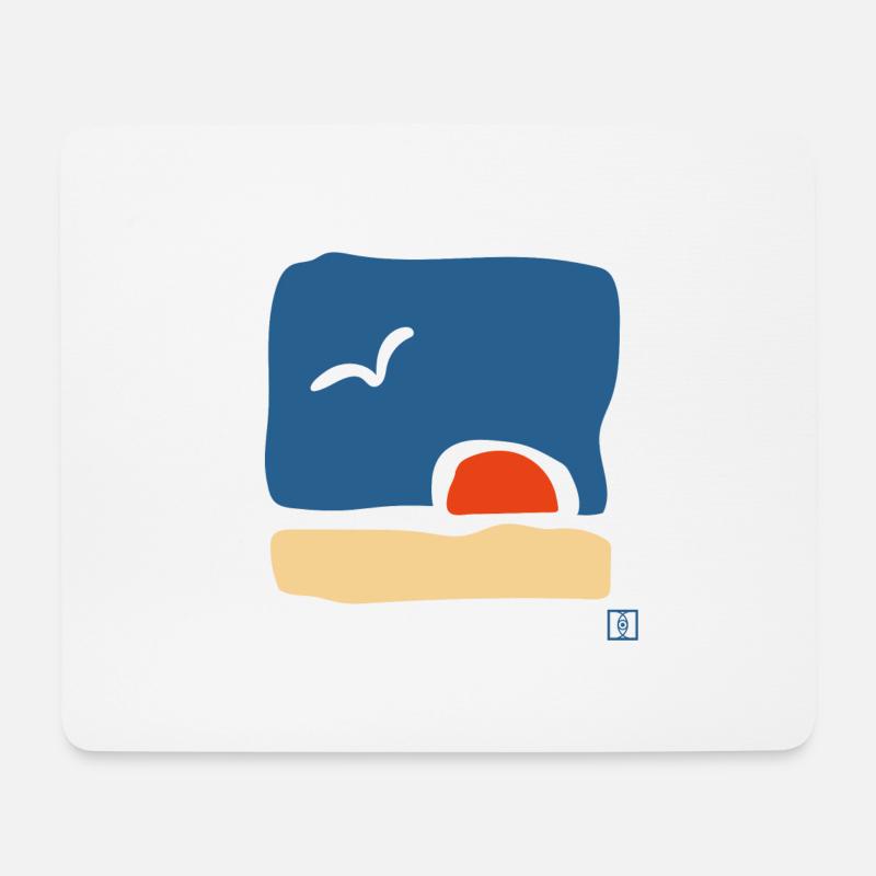 The sea - Mouse Pad (horizontal) - white