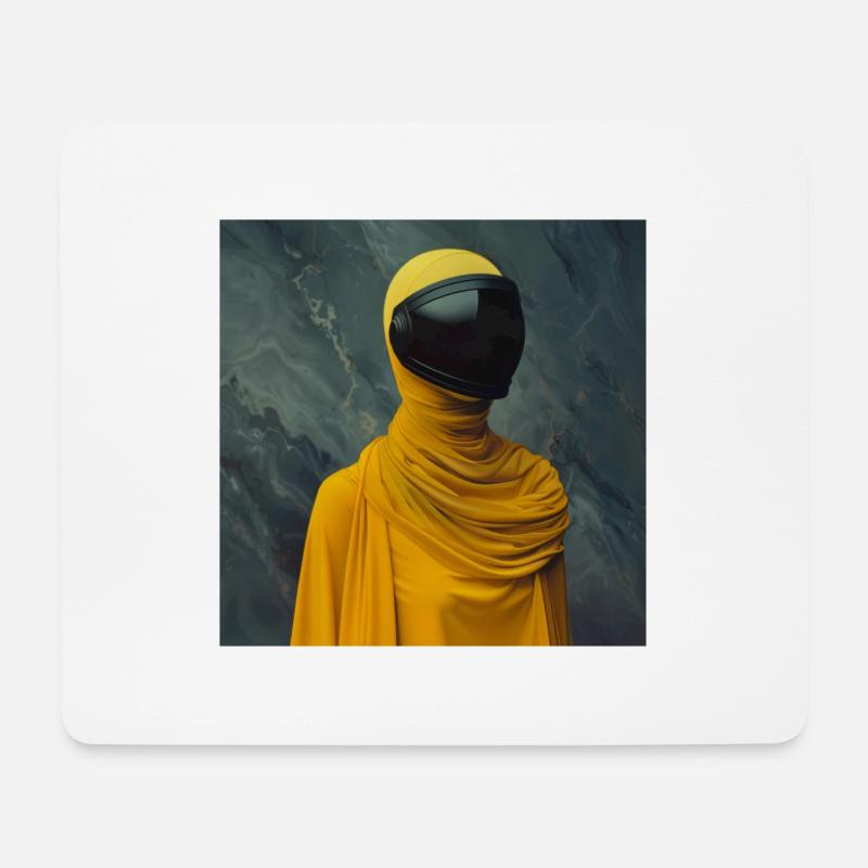 AP Surreal Portrait 3 August 2024 - Mousepad (Querformat) - Weiß