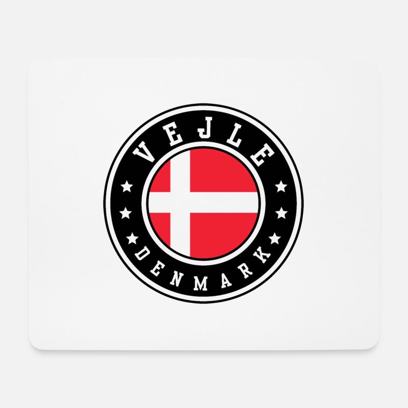 Vejle Denmark - Mouse Pad (horizontal) - white