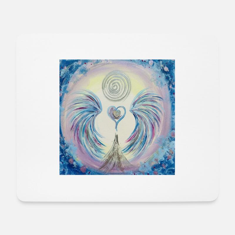 Herzengel Feldbereinigung - Mousepad (Querformat) - Weiß