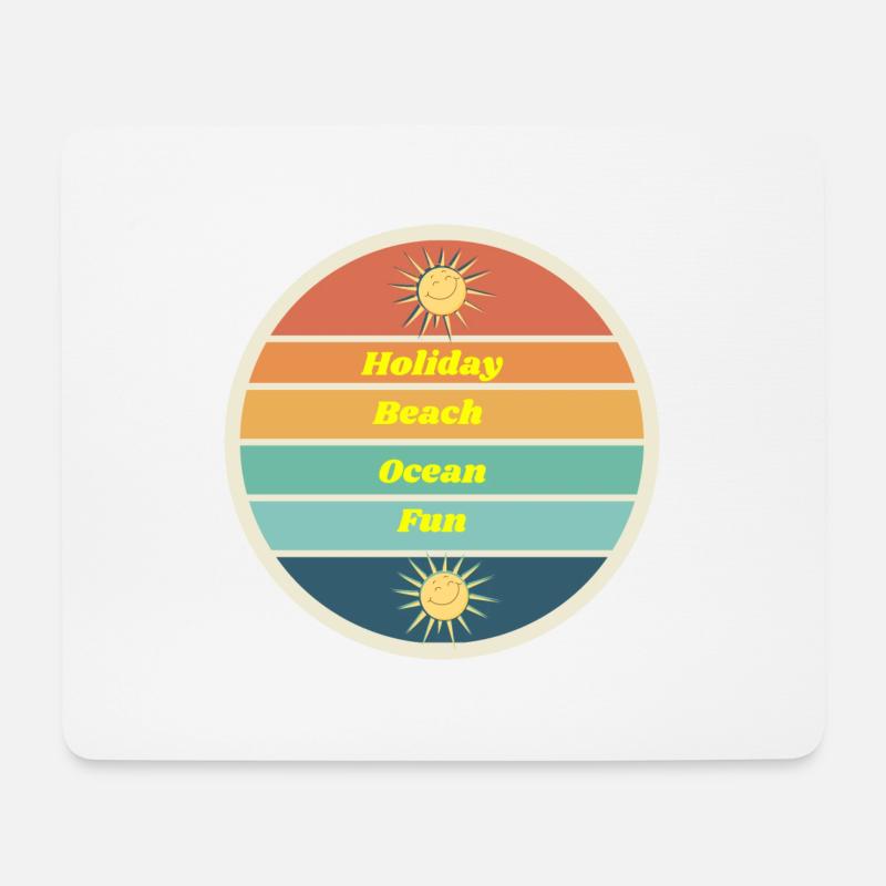 Holiday - Mousepad (Querformat) - Weiß