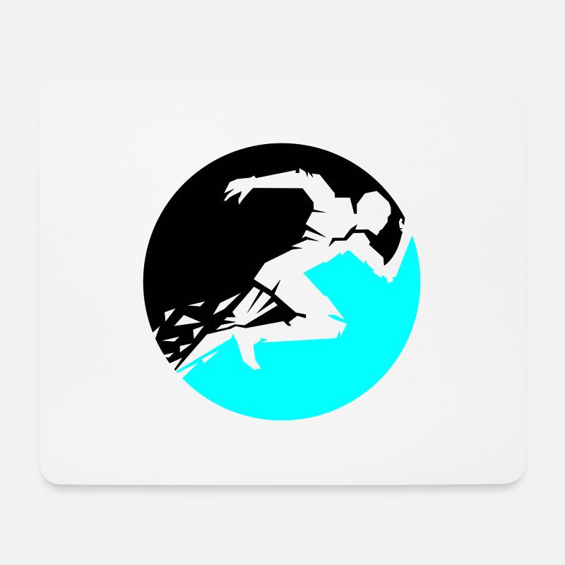 runner - Mousepad (Querformat) - Weiß