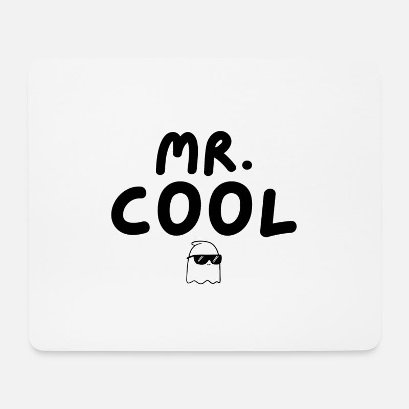 Mr. Cool - Mouse Pad (horizontal) - white