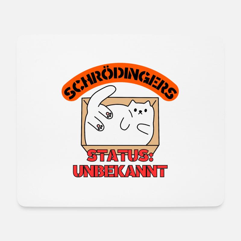 Schrödingers Paradoxon - Mousepad (Querformat) - Weiß